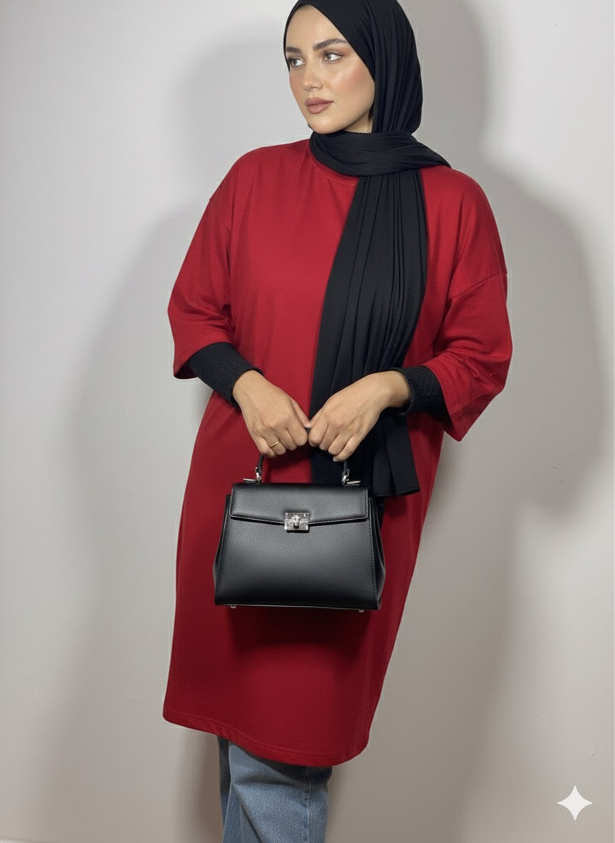 Long oversized five sleeve t-shirt❤️‍🔥❤️‍🔥